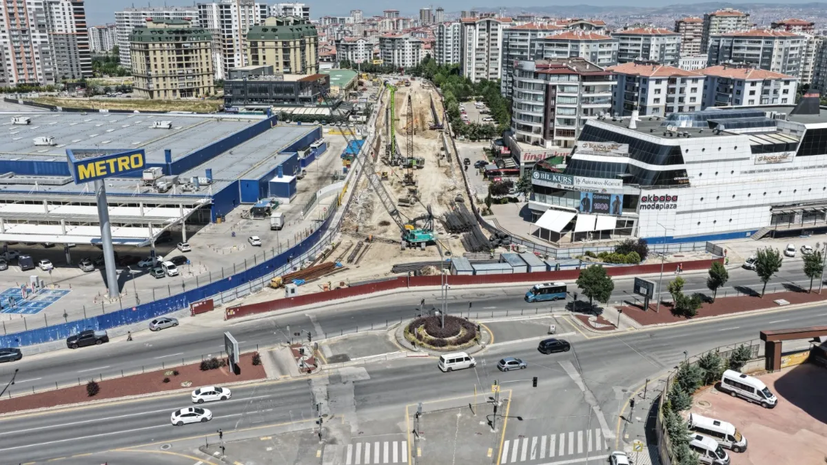 Mamak Metrosu’nda Çalışmalar Hız Kesmeden Sürüyor
