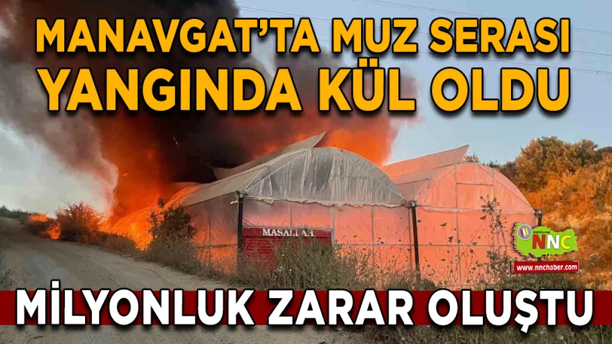 Manavgat’ta 5 dönümlük sera kullanılamaz hale geldi