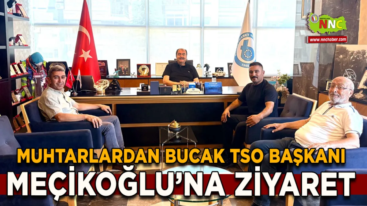 Muhtarlardan Bucak TSO Başkanı Meçikoğlu’na ziyaret
