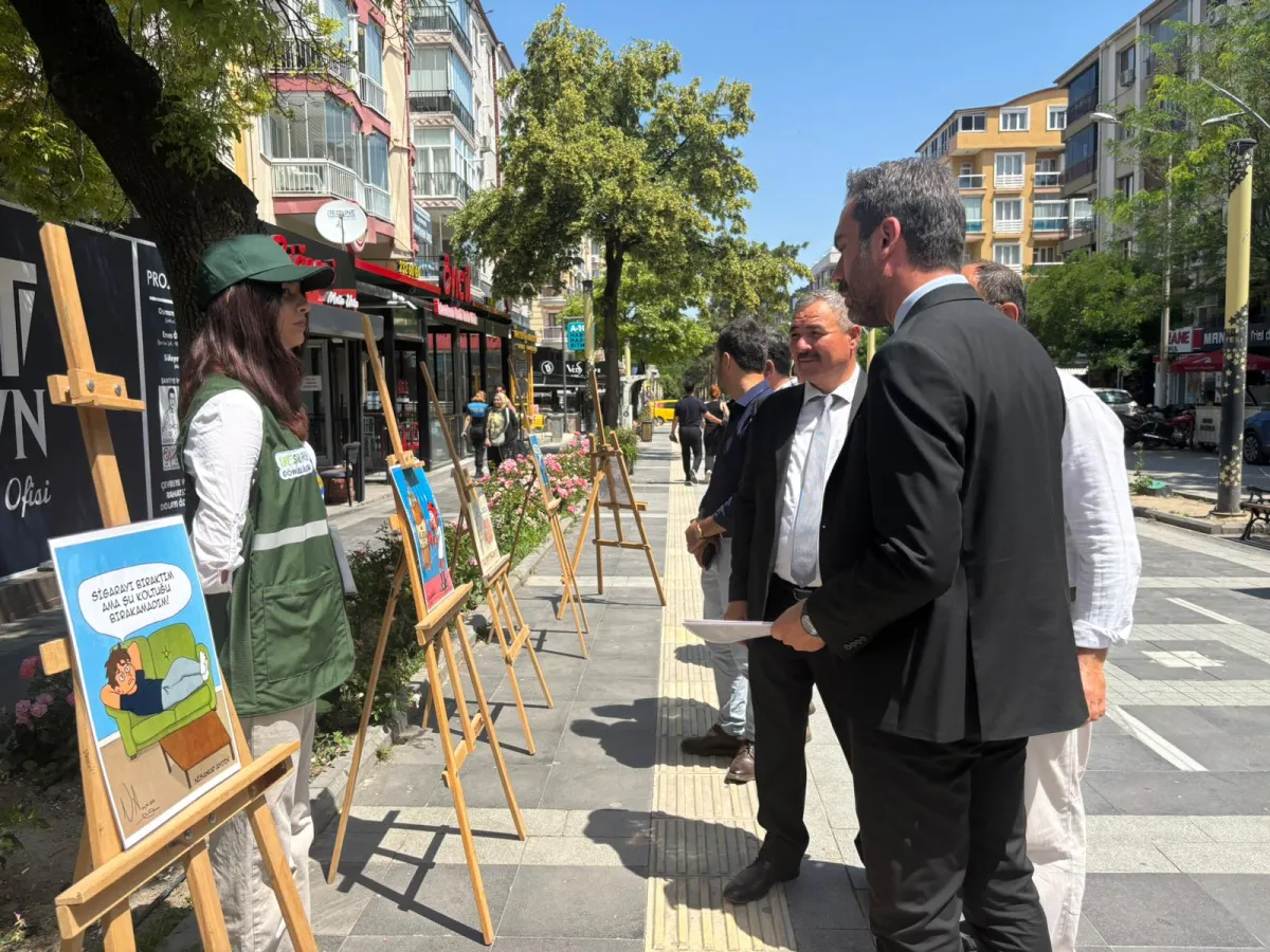 Burdur’da bağımlılıkla mücadele sergisi açıldı