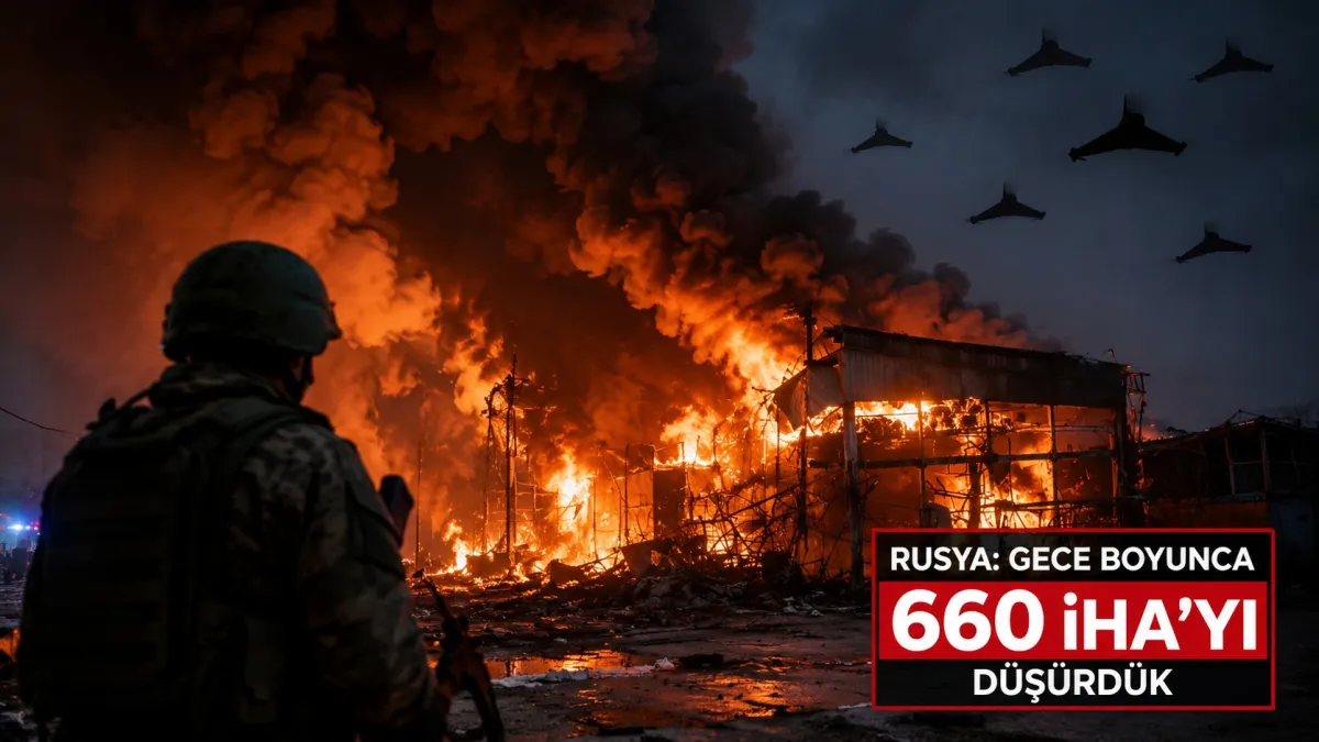 Rusya, Gece Boyunca 660 Ukrayna İHA’sının Düşürüldüğünü Açıkladı