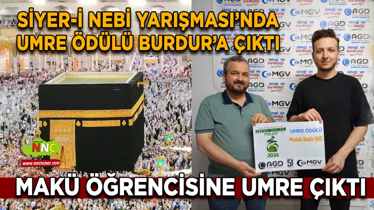Siyer-i Nebi Yarışması’nda Umre ödülü Burdur’a çıktı