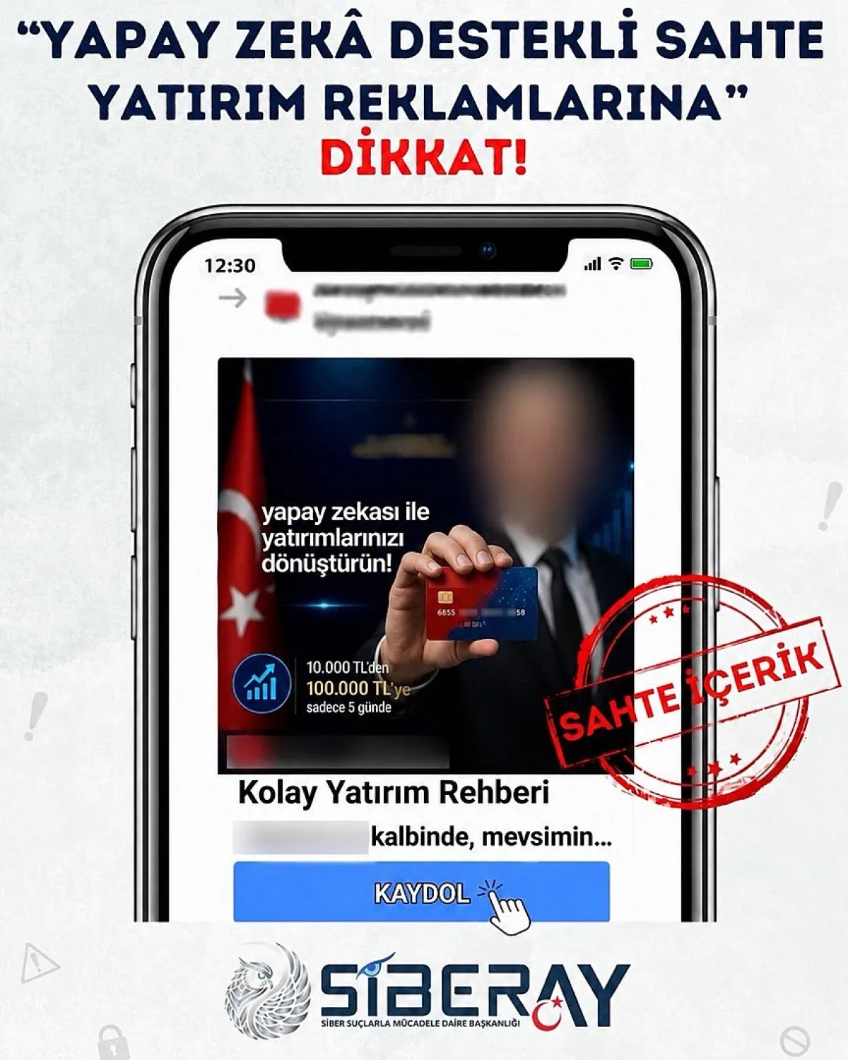 Burdur Emniyeti’nden Sahte Yatırım Reklamı Uyarısı