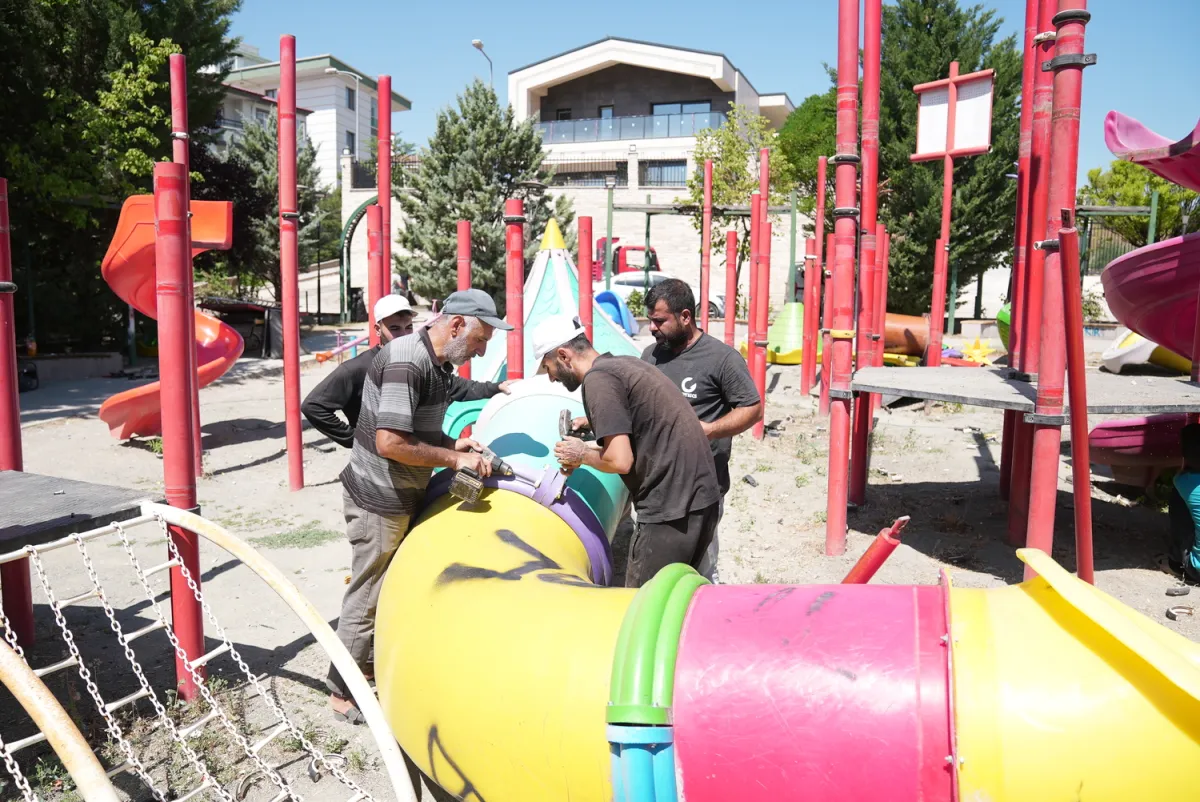 Gölbaşı'nda Oyun Parkları Yenileniyor: Çocuklar İçin Daha Güvenli ve Modern Alanlar