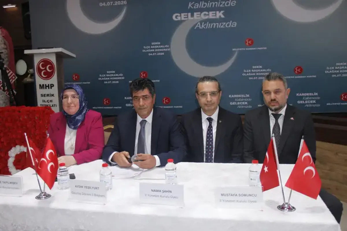 MHP Serik'te Ahmet Güzel Yeniden İlçe Başkanı Seçildi