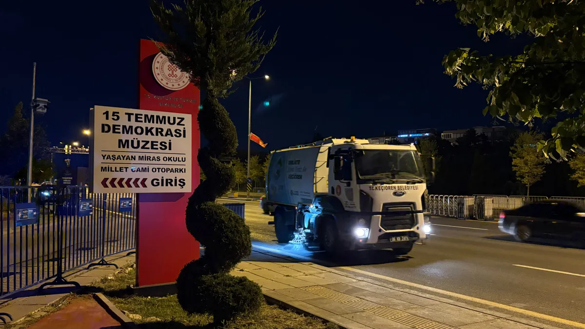 Keçiören NATO Zirvesi'ne Hazır: İlçe Genelinde Yoğun Temizlik Mesaisi