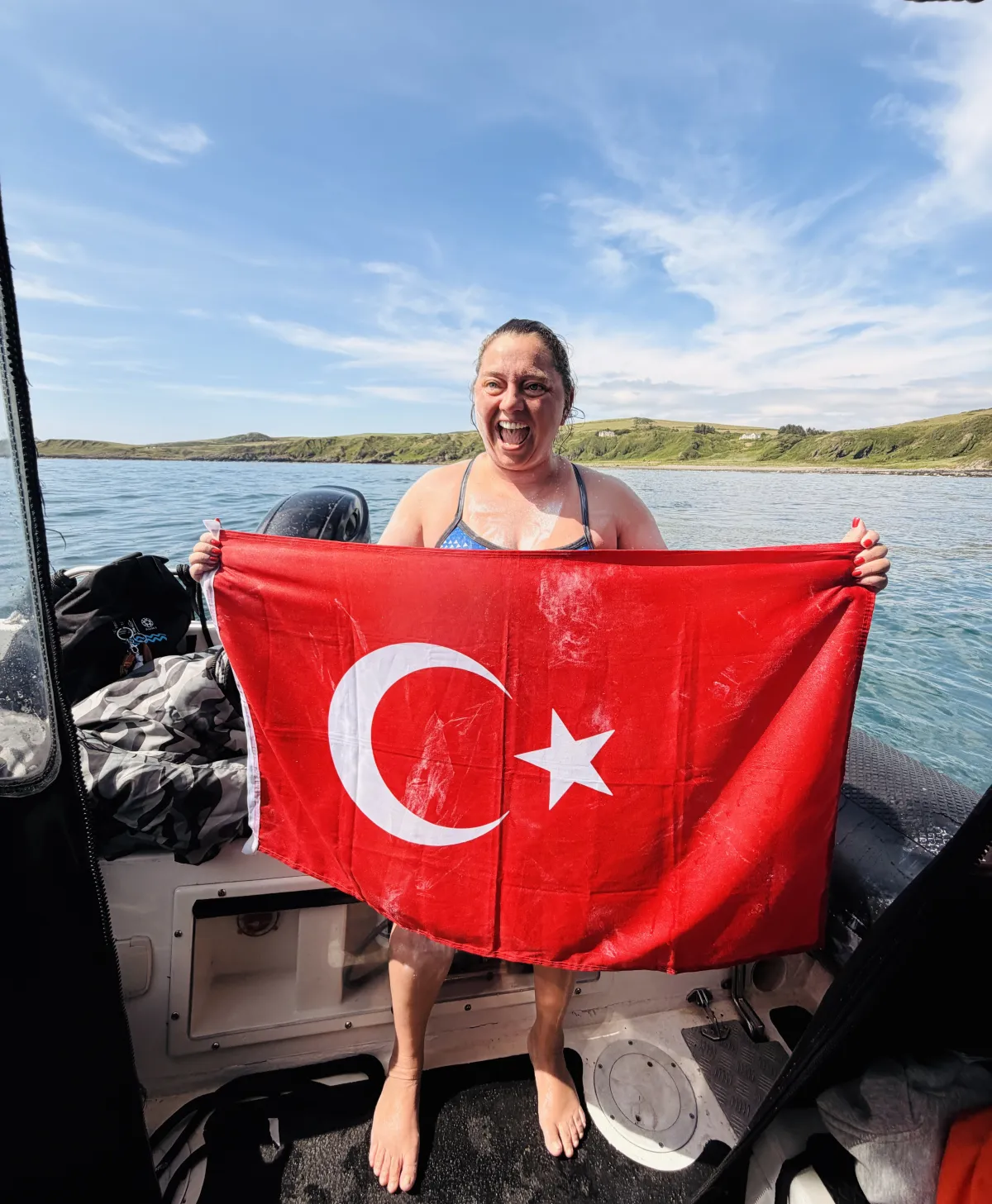 Melisa Uluarslan, Kuzey Kanalı'nı geçen 3. Türk kadın sporcu oldu