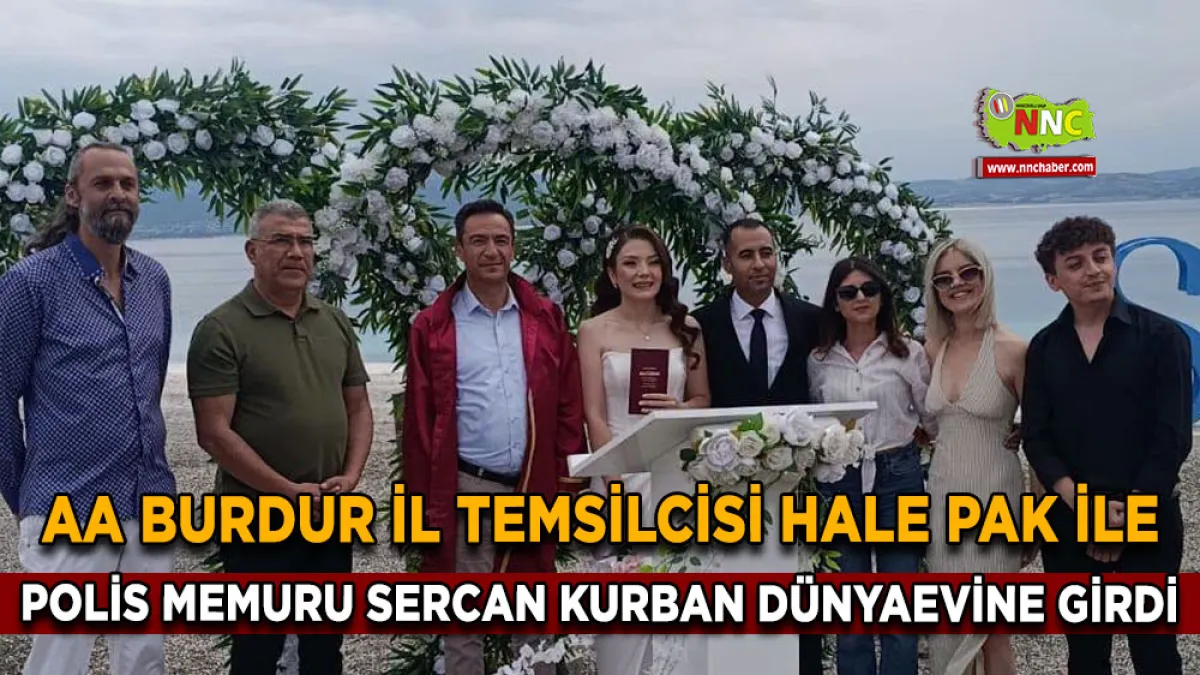 AA Burdur İl Temsilcisi Hale Pak ile Polis Memuru Sercan Kurban dünyaevine girdi