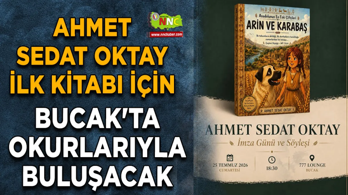 Ahmet Sedat Oktay ilk kitabı için Bucak'ta okurlarıyla buluşacak