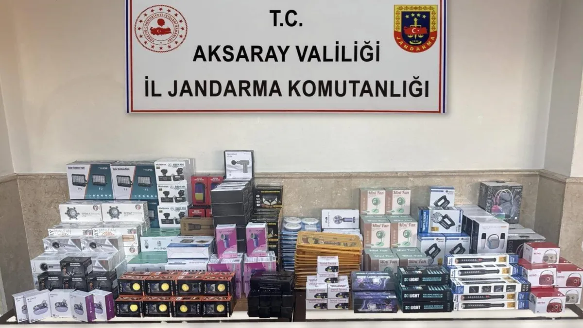 Aksaray'da 4,5 milyonluk kaçakçılık operasyonu: 3 gözaltı