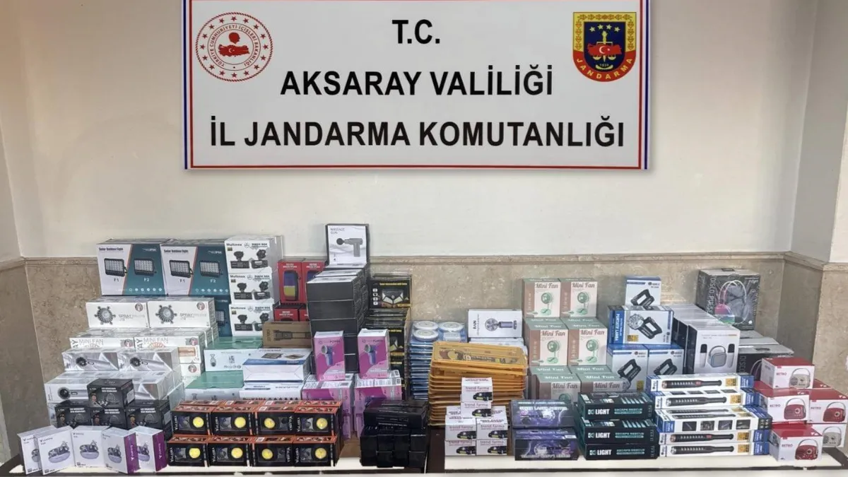 Aksaray'da 4,5 milyonluk kaçakçılık operasyonu: 3 gözaltı