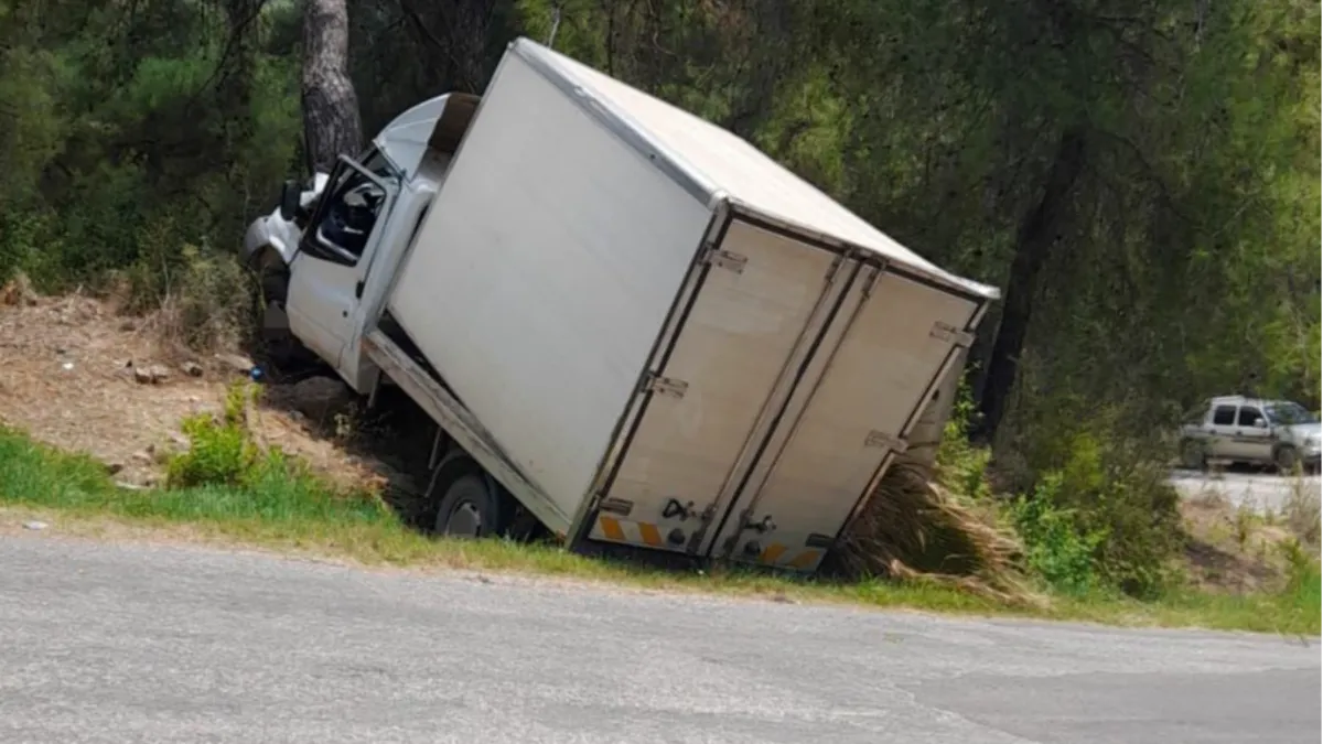 Alanya'da kamyonet ağaca çarptı: 1 ölü, 1 ağır yaralı