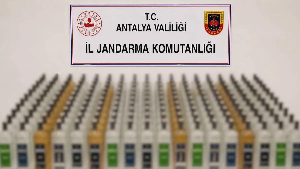 Alanya ve Manavgat’ta kaçak içki operasyonu: 208 litre ele geçirildi