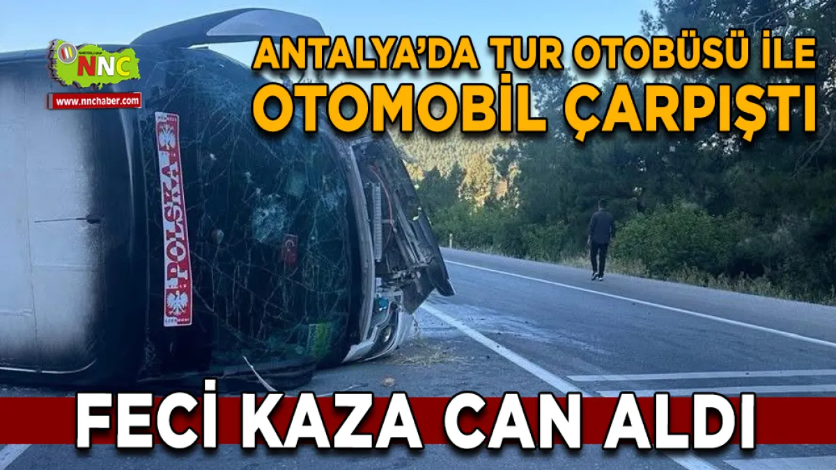 Antalya-Konya Yolunda Kaza 1 Ölü 12 Yaralı
