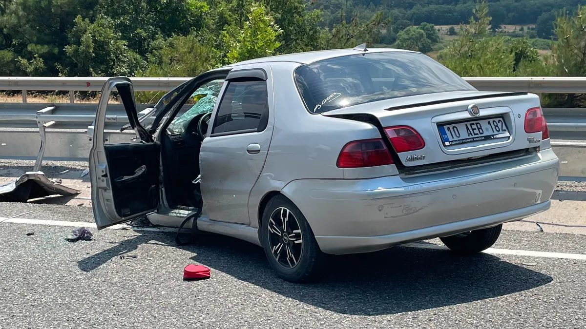 Balıkesir- Edremit yolunda trafik kazası