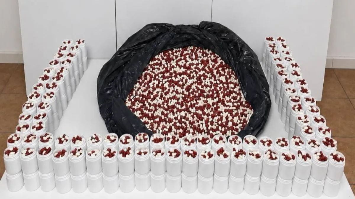 Baskında 25 bin 500 sentetik hap ele geçirildi
