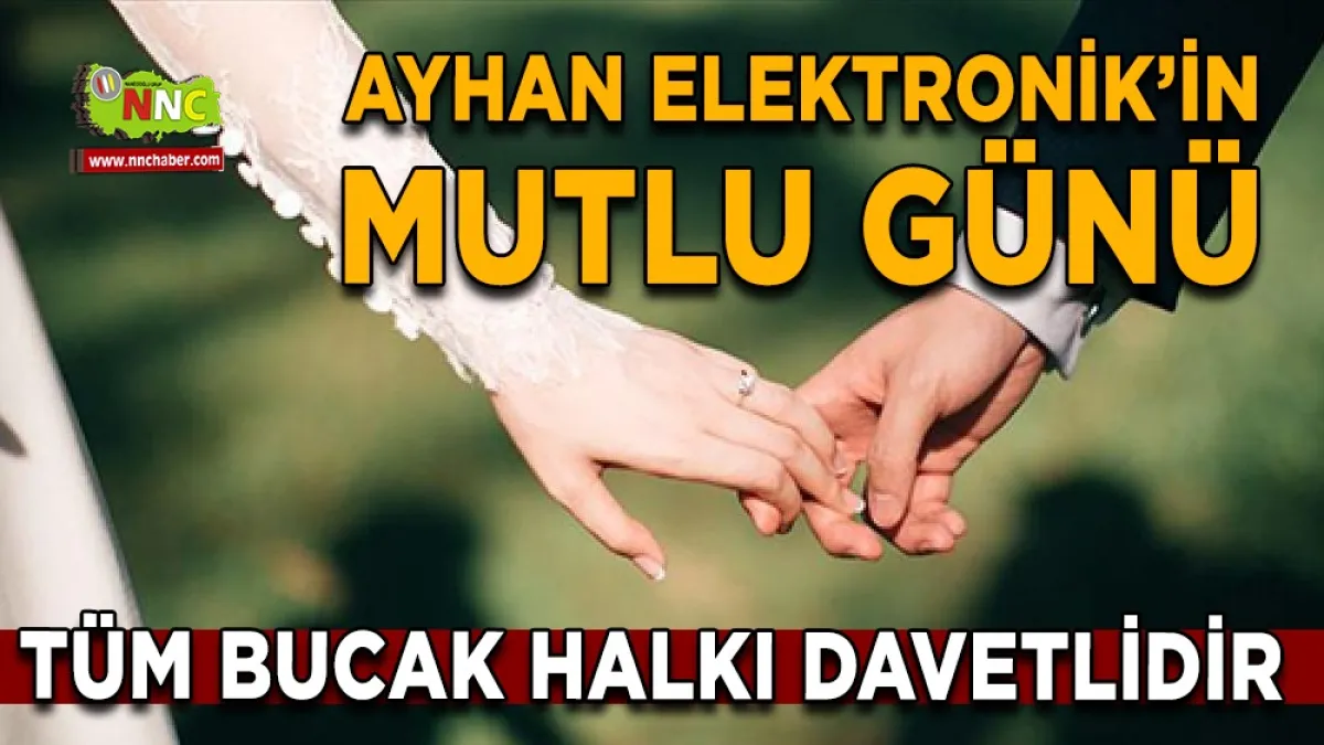 Bucak'ta Gizem ve Emirhan Çifti Dünyaevine Giriyor