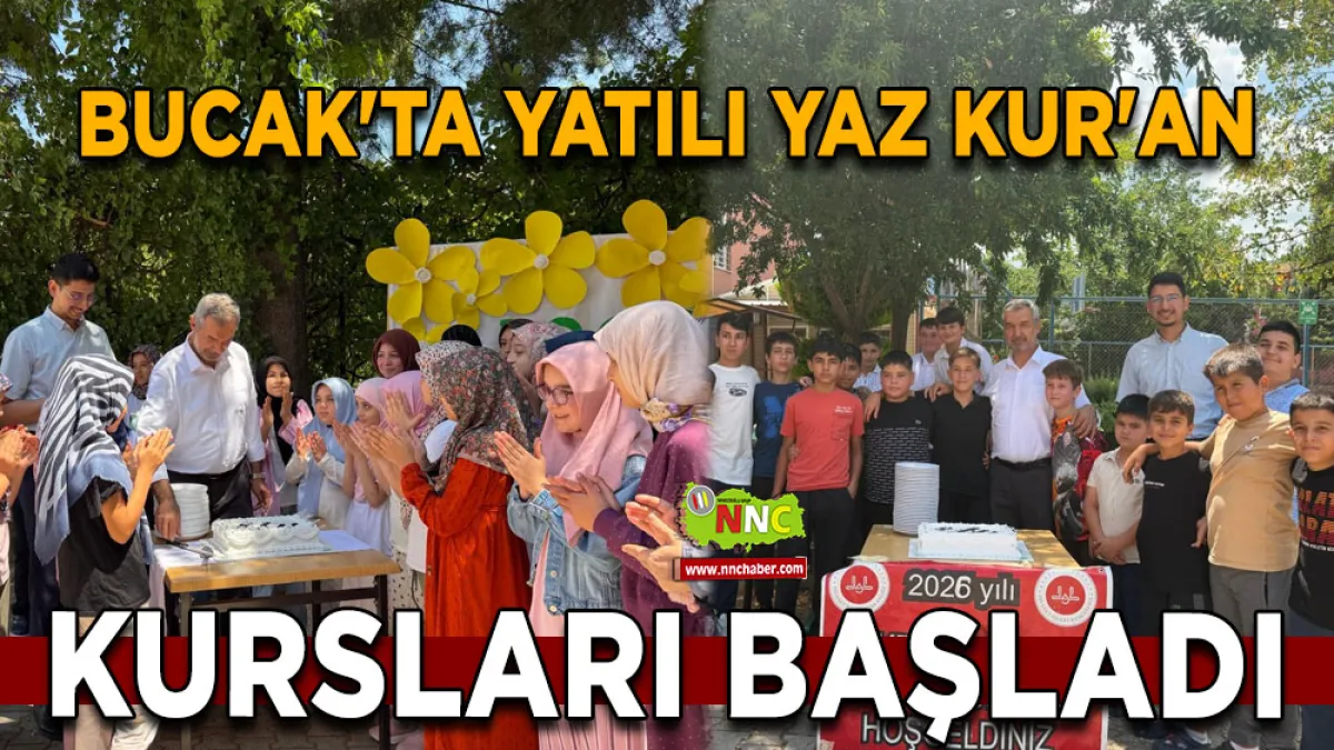 Bucak'ta Yatılı Yaz Kur'an Kursları başladı