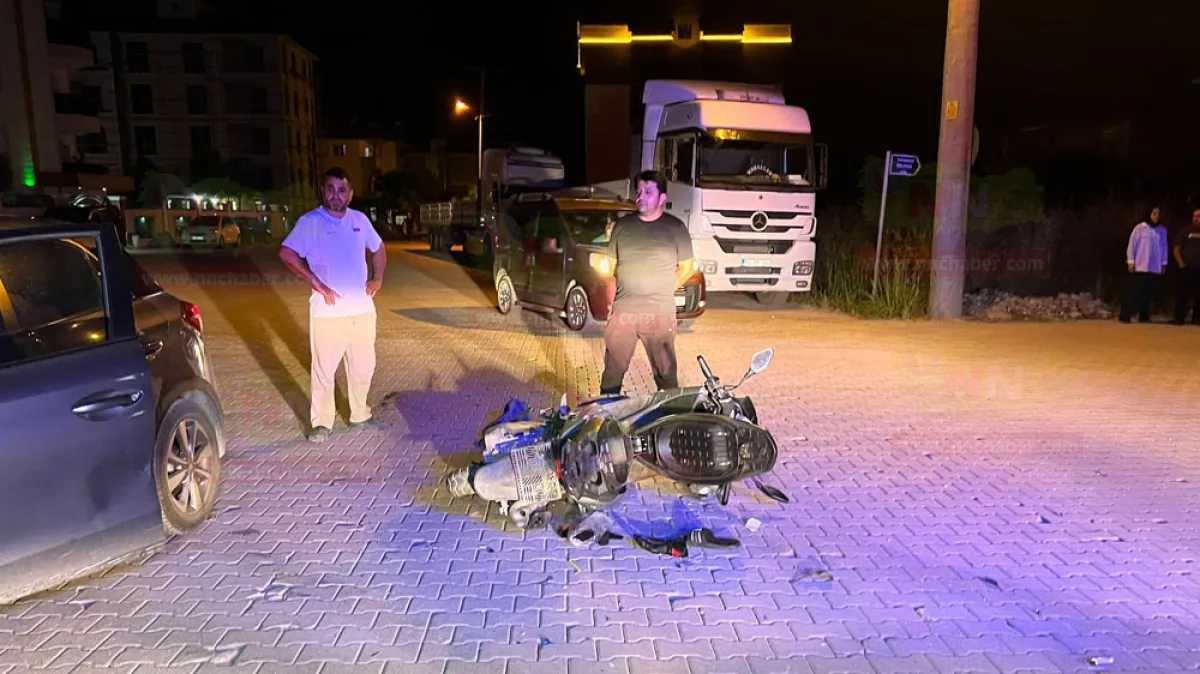 Bucak'ta trafik kazası Motosiklet sürücüsü yaralandı