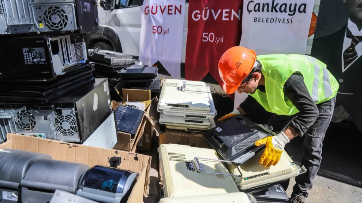 Çankaya'da 50 Ton Elektronik Atık Geri Dönüşüme Kazandırıldı
