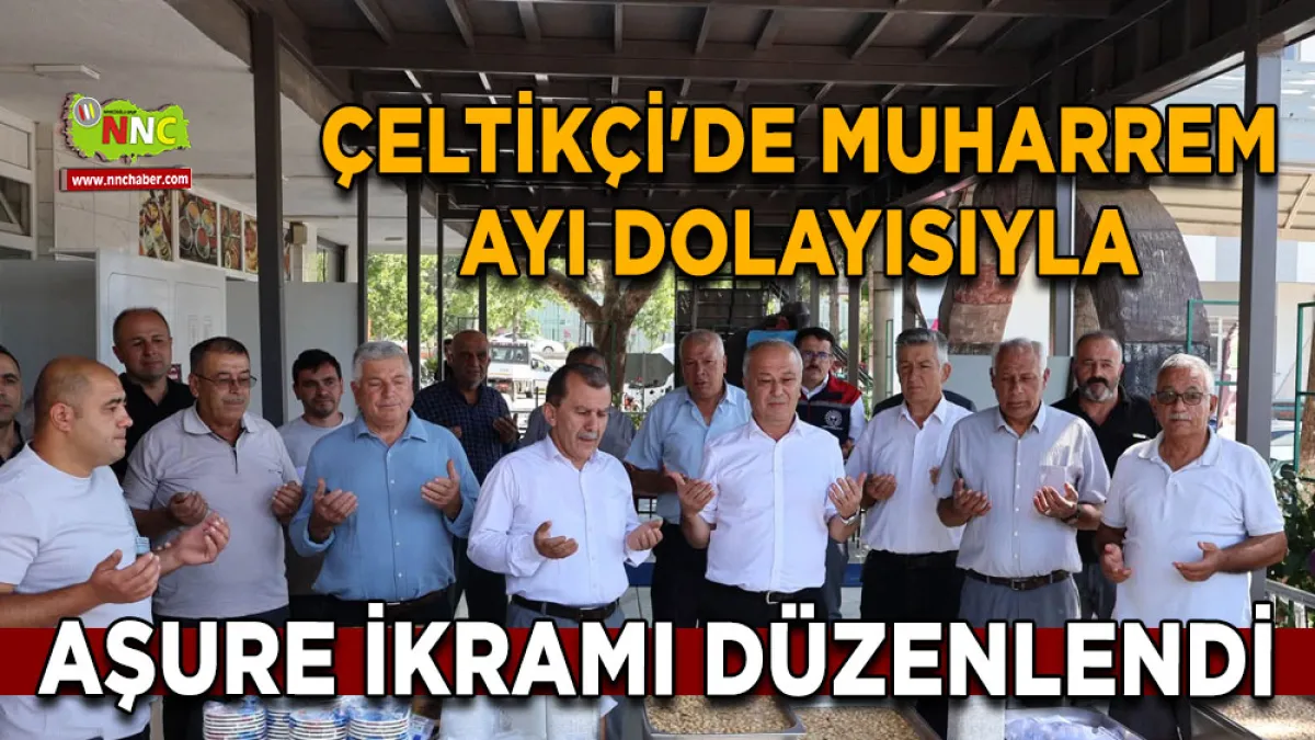 Çeltikçi'de Muharrem Ayı dolayısıyla aşure ikramı düzenlendi