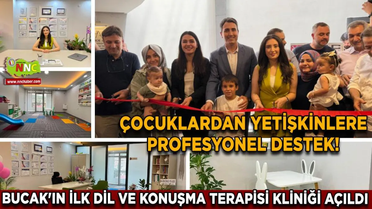Çocuklardan yetişkinlere profesyonel destek! Bucak'ın ilk Dil ve Konuşma Terapisi Kliniği açıldı