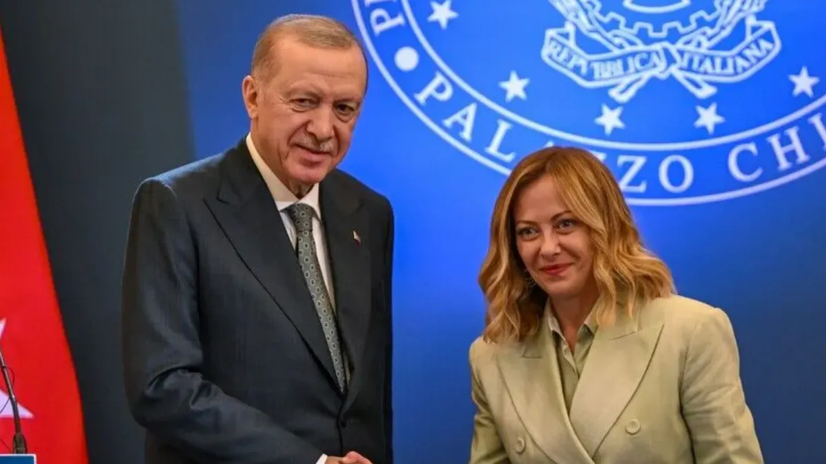 Cumhurbaşkanı Erdoğan, İtalya Başbakanı Meloni ile Görüştü: Savunma Sanayi ve NATO Gündemde
