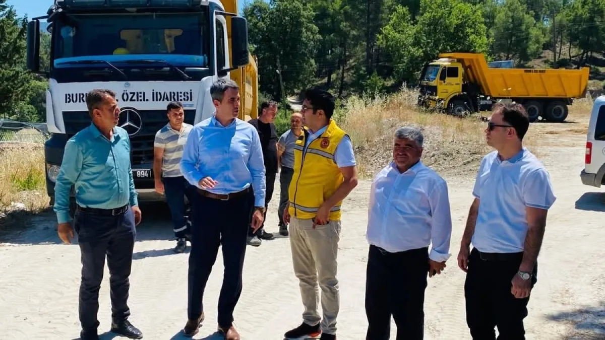 Kaymakam Kuruca, Çamlık Köyü'nde devam eden çalışmaları yerinde inceledi
