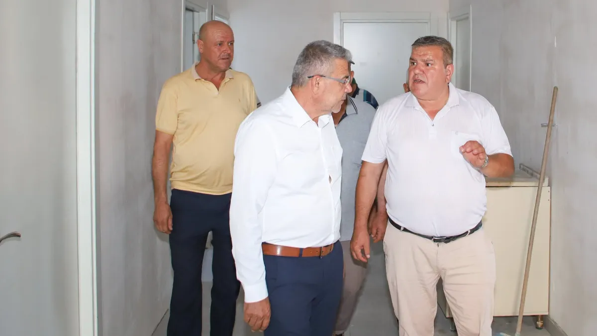 Ilıdağ Mahallesi'ndeki yeni sağlık ocağı hizmet binasında inceleme