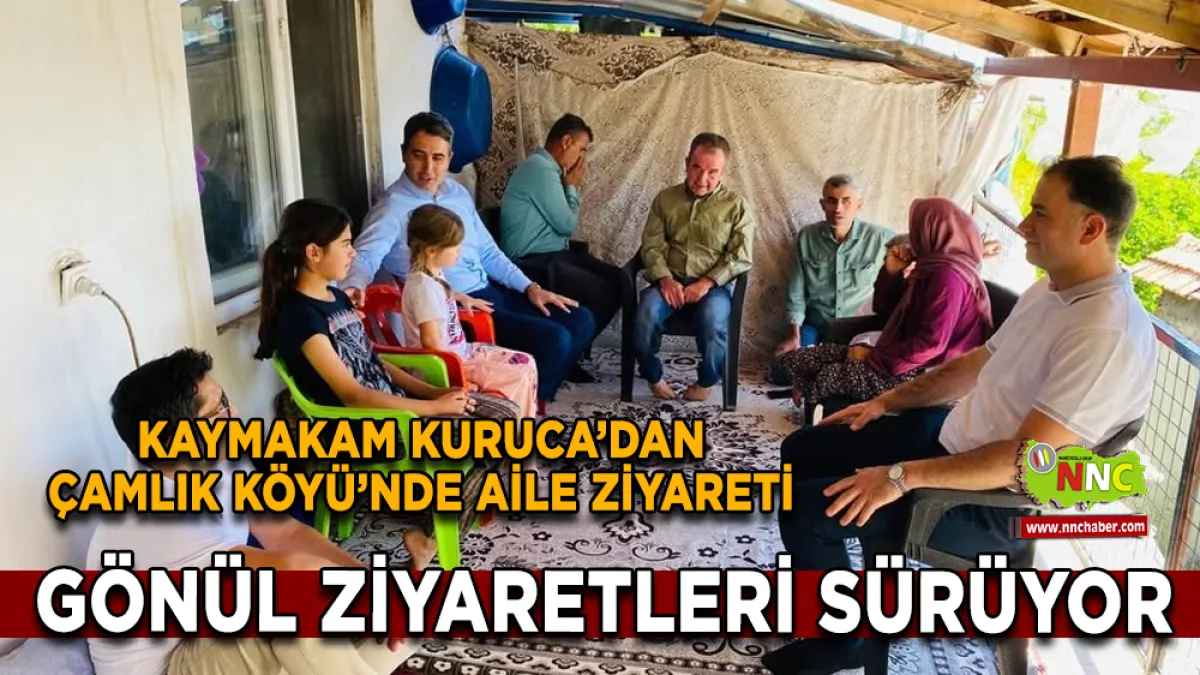 Kaymakam Kuruca’dan Çamlık Köyü’nde Aile Ziyareti