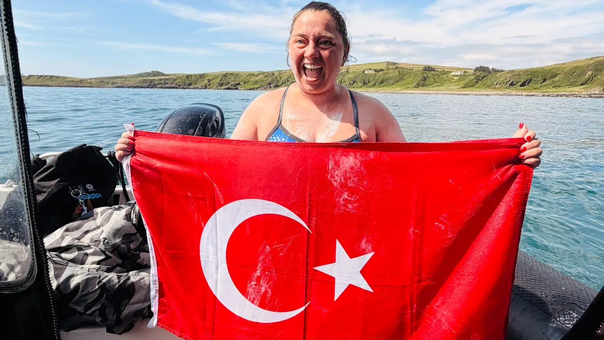  Melisa Uluarslan, Kuzey Kanalı'nı geçen 3. Türk kadın sporcu oldu
