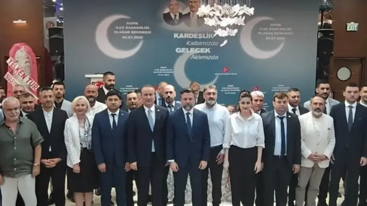 MHP Serik'te Ahmet Güzel Yeniden İlçe Başkanı Seçildi