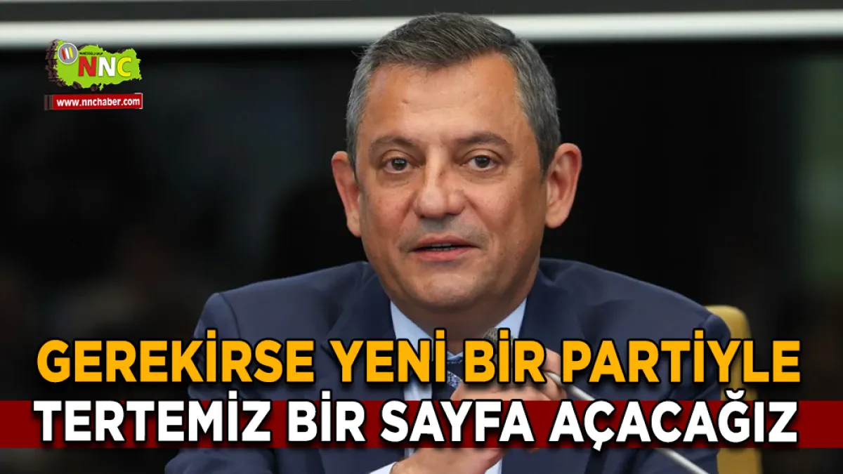 Özel: Gerekirse yeni bir partiyle tertemiz bir sayfa açacağız