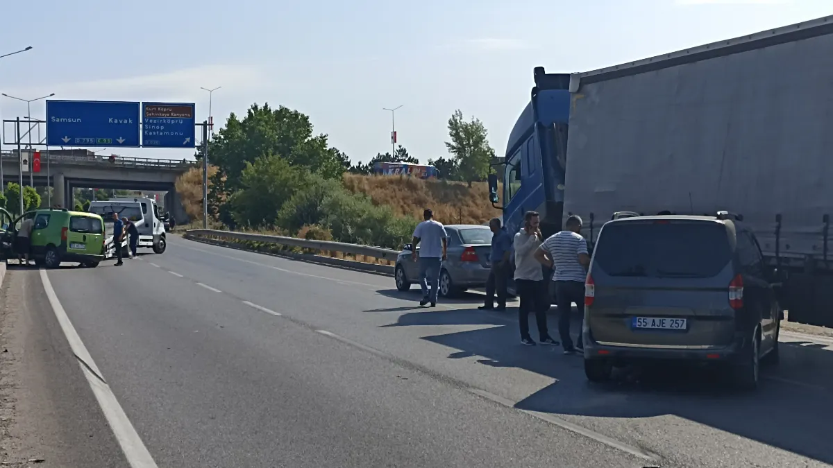 Samsun’da zincirleme kaza: 3 yaralı