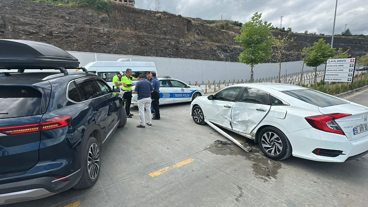 Samsun Şehir Hastanesi yerleşkesinde kaza: 1 yaralı