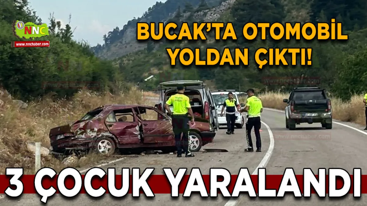 Son Dakika: Bucak’ta Otomobil Yoldan Çıktı! Bucak Beşkonak Kocaliler Yolunda Kaza: Yaralılar Var