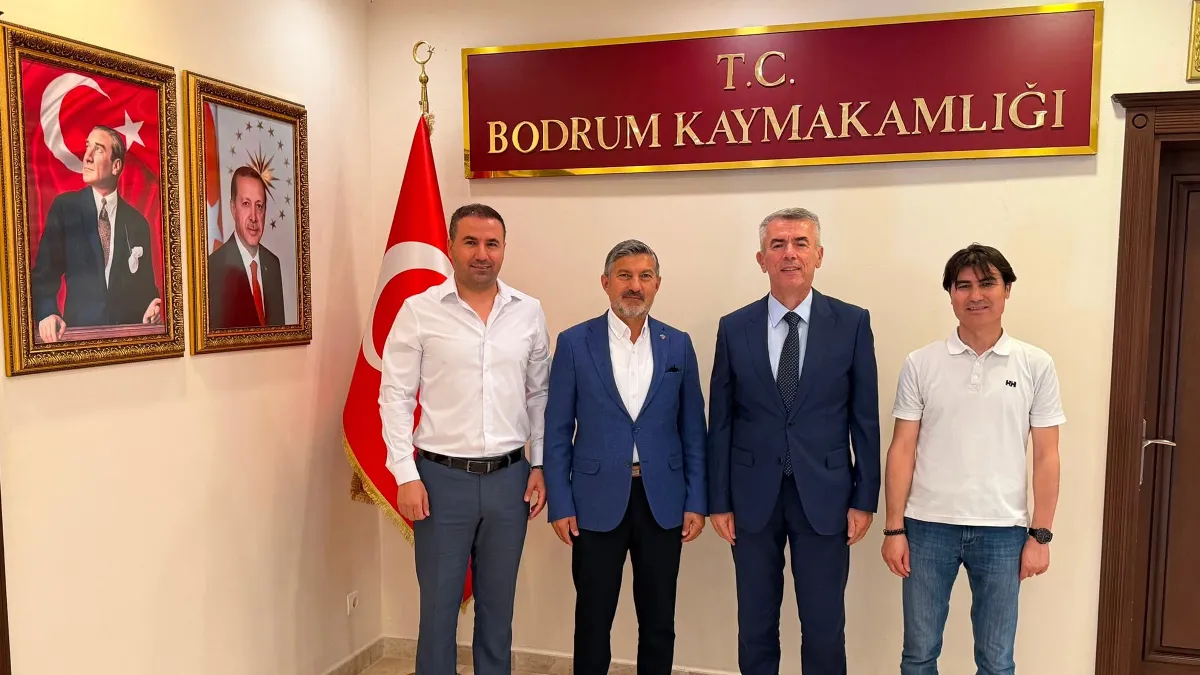 Uçak'tan Bodrum Kaymakamı Sırmalı ve İlçe Milli Eğitim Müdürü'ne ziyaret