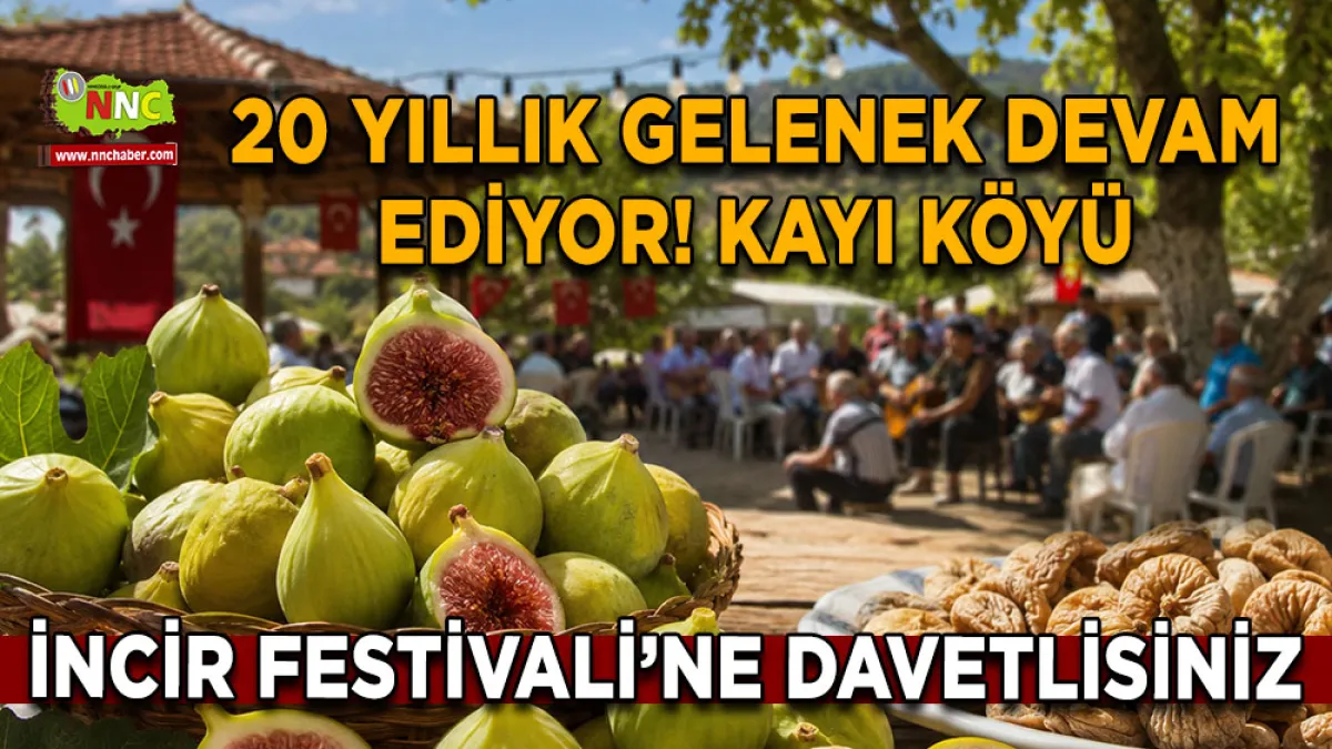20 Yıllık gelenek devam ediyor! Kayı Köyü İncir Festivali’ne davetlisiniz