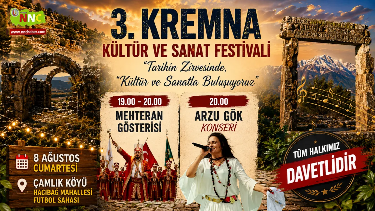 3. Kremna Kültür ve Sanat Festivali bugün Çamlık’ta başlıyor