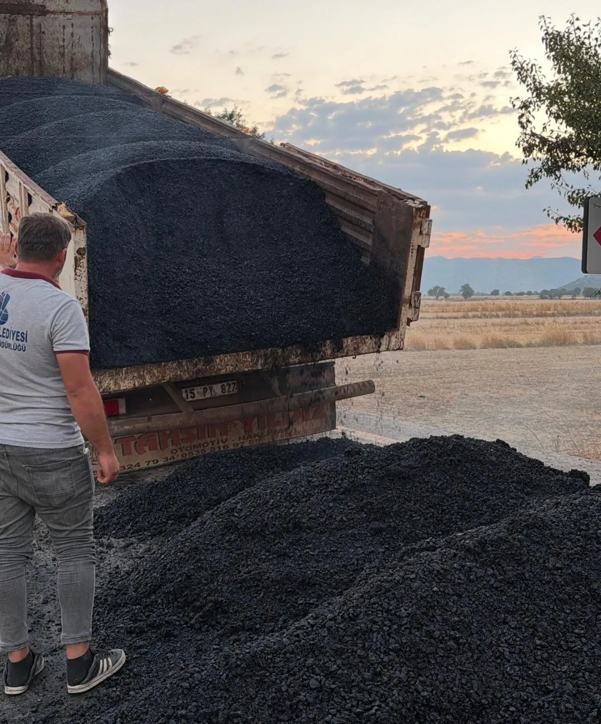 Devletten malzeme, Köylüden destek Karaot’ta yol seferberliği