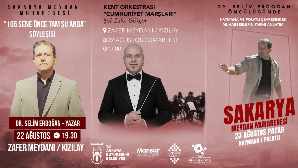 Ankara, ABB’den Sakarya Meydan Muharebesi’nin 105. Yılına Özel Program