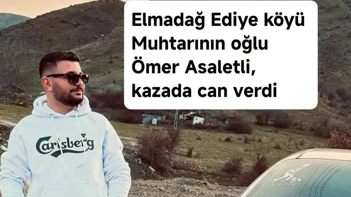 Ankara Elmadağ’da Otomobil Takla attı  1 ölü 1 Ağır yaralı