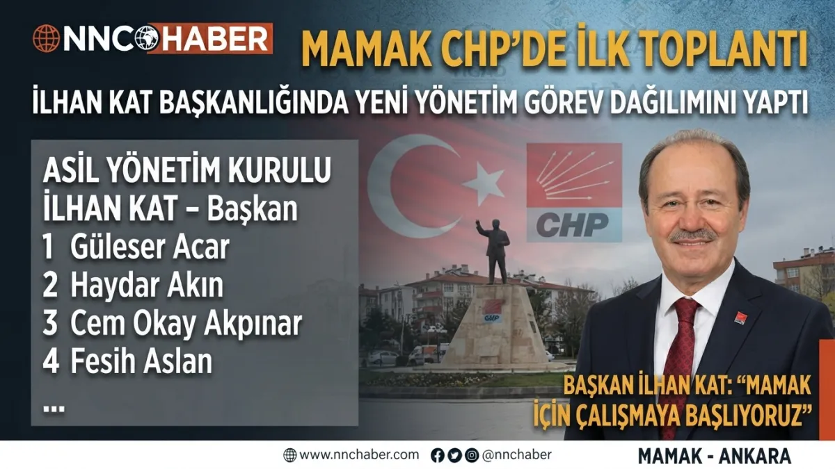Ankara Mamak CHP İlçe Örgütü’nde Yeni Dönem: İlk Toplantı Gerçekleştirildi