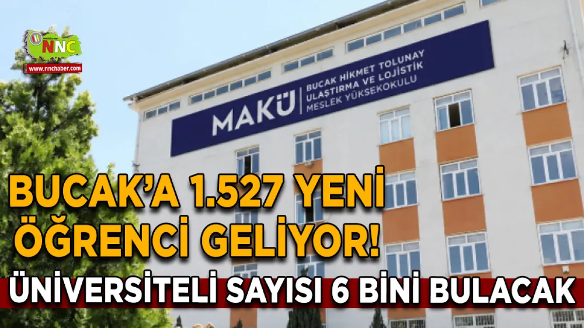 Bucak’a 1.527 yeni öğrenci geliyor! Üniversiteli sayısı 6 bini bulacak