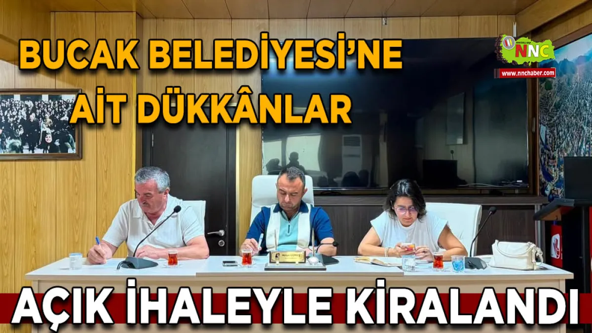 Bucak Belediyesi’ne ait dükkânlar açık ihaleyle kiralandı