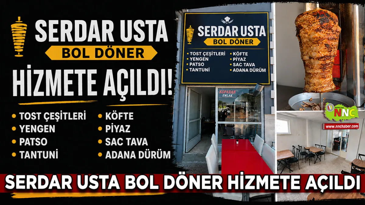 Bucak’ta Lezzetin Yeni Adresi: Serdar Usta Bol Döner Hizmete Açıldı