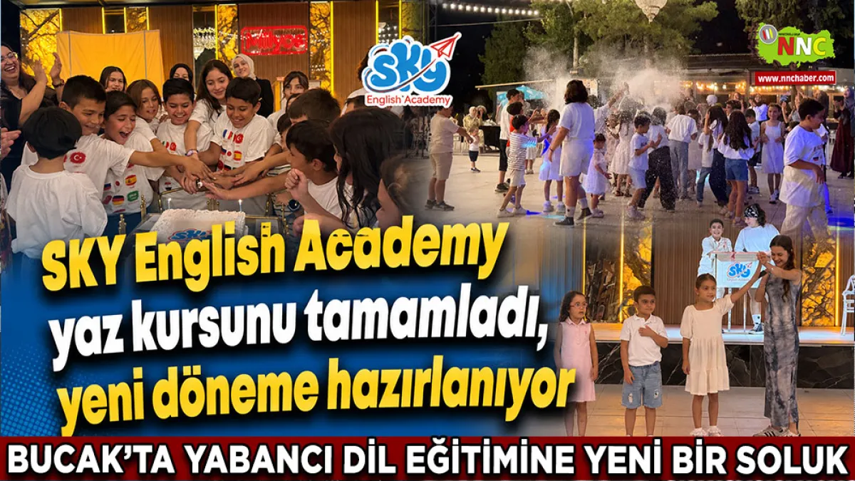 Bucak’ta yabancı dil eğitimine yeni bir soluk SKY English Academy yaz kursunu tamamladı, yeni döneme hazırlanıyor