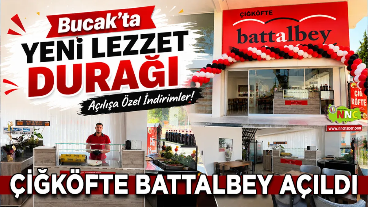 Bucak’ta yeni lezzet durağı Çiğköfte Battalbey açıldı