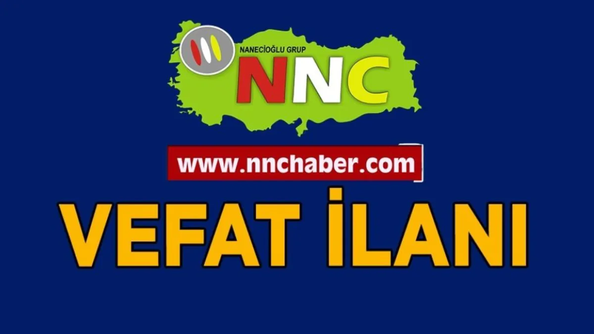 Bucak Vefat Fadime Üney 