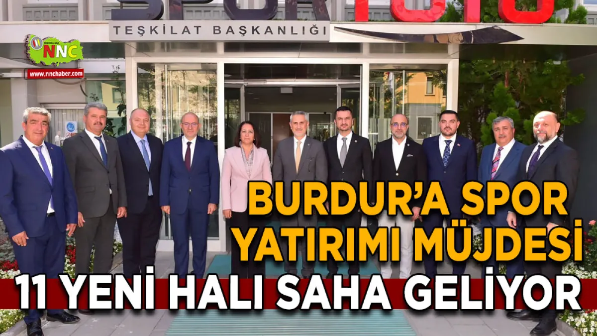 Burdur’a spor yatırımı müjdesi 11 Yeni halı saha geliyor